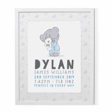 Personalised Tiny Tatty Teddy New Baby Framed Print